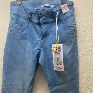 Premium Denimwear super high rise jegging crop 13/L reg